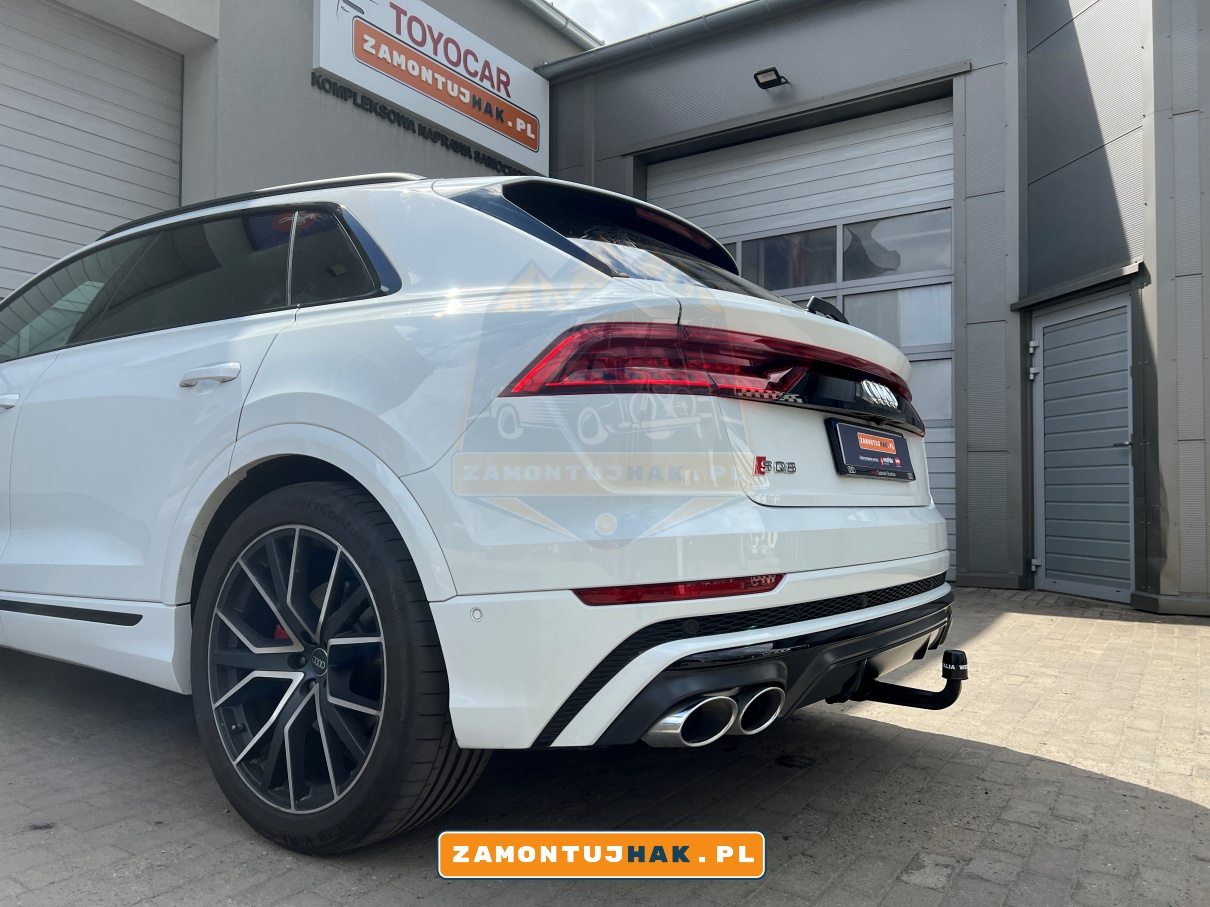 Zamontowany hak holowniczy Westfalia w Audi SQ8 2023 - więcej przestrzeni, większa funkcjonalność